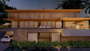 Materiais nobres e sustentáveis em projeto de arquitetura de luxo na Barra da Tijuca