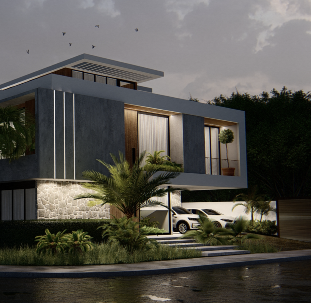 projeto de casa de alto padrão em Alphaville com integração entre ambientes