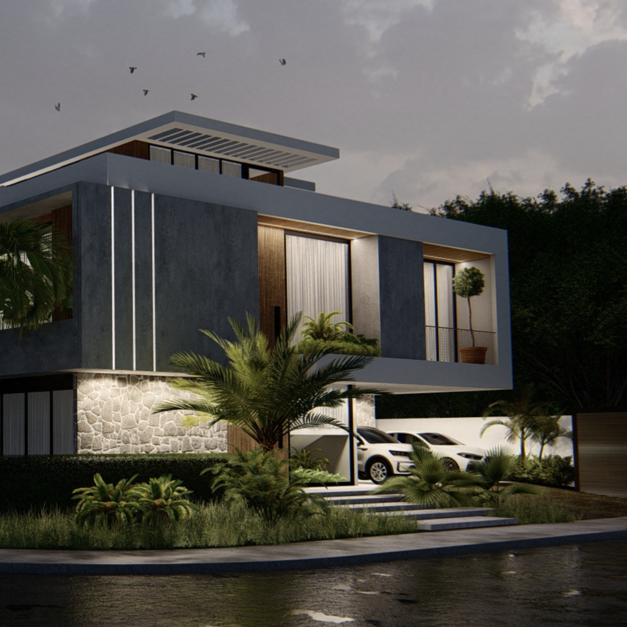 projeto de casa de alto padrão em Alphaville com integração entre ambientes